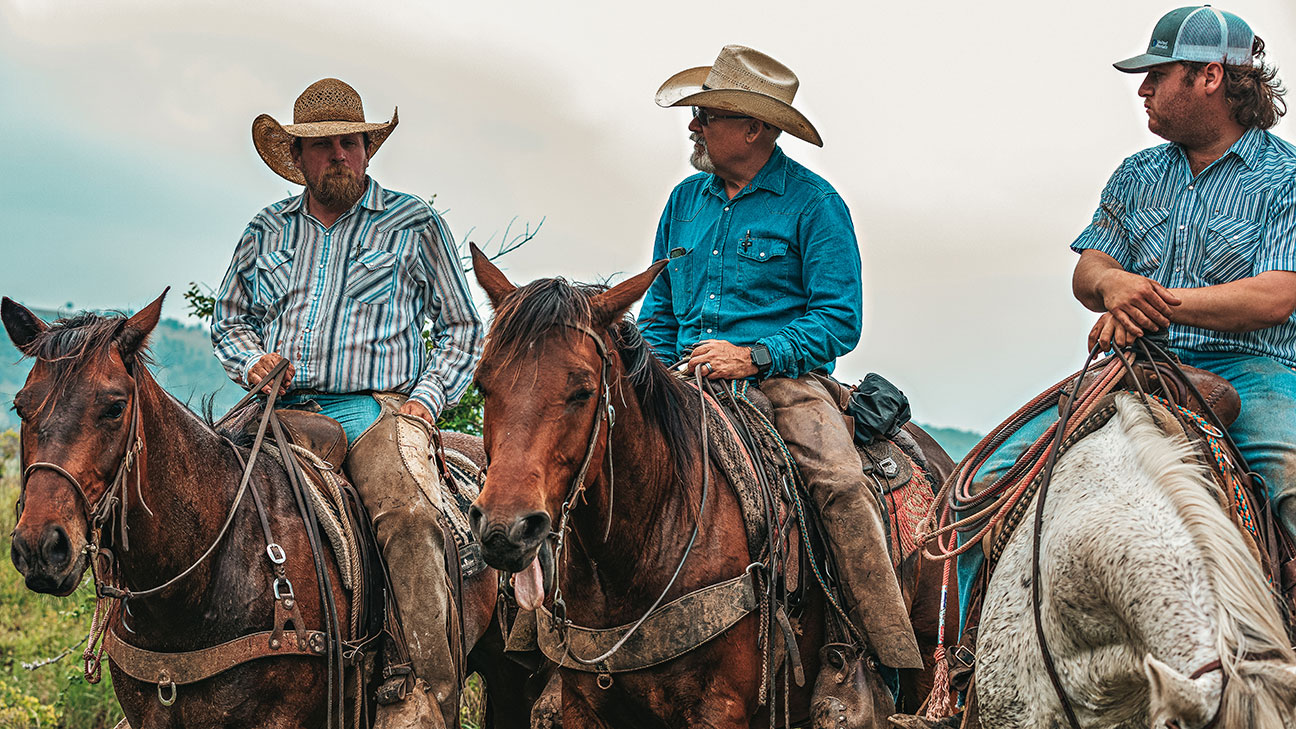 Ranches staff on horseback