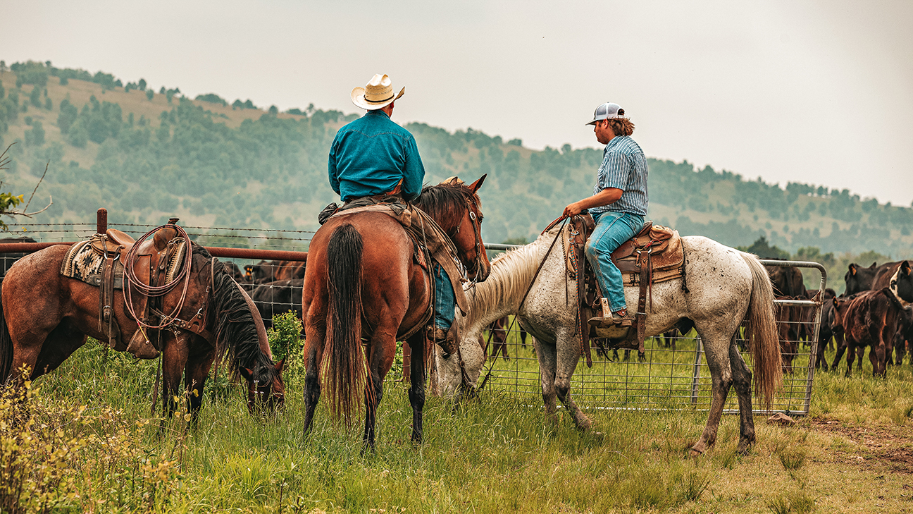 Ranch Staff on Horseback